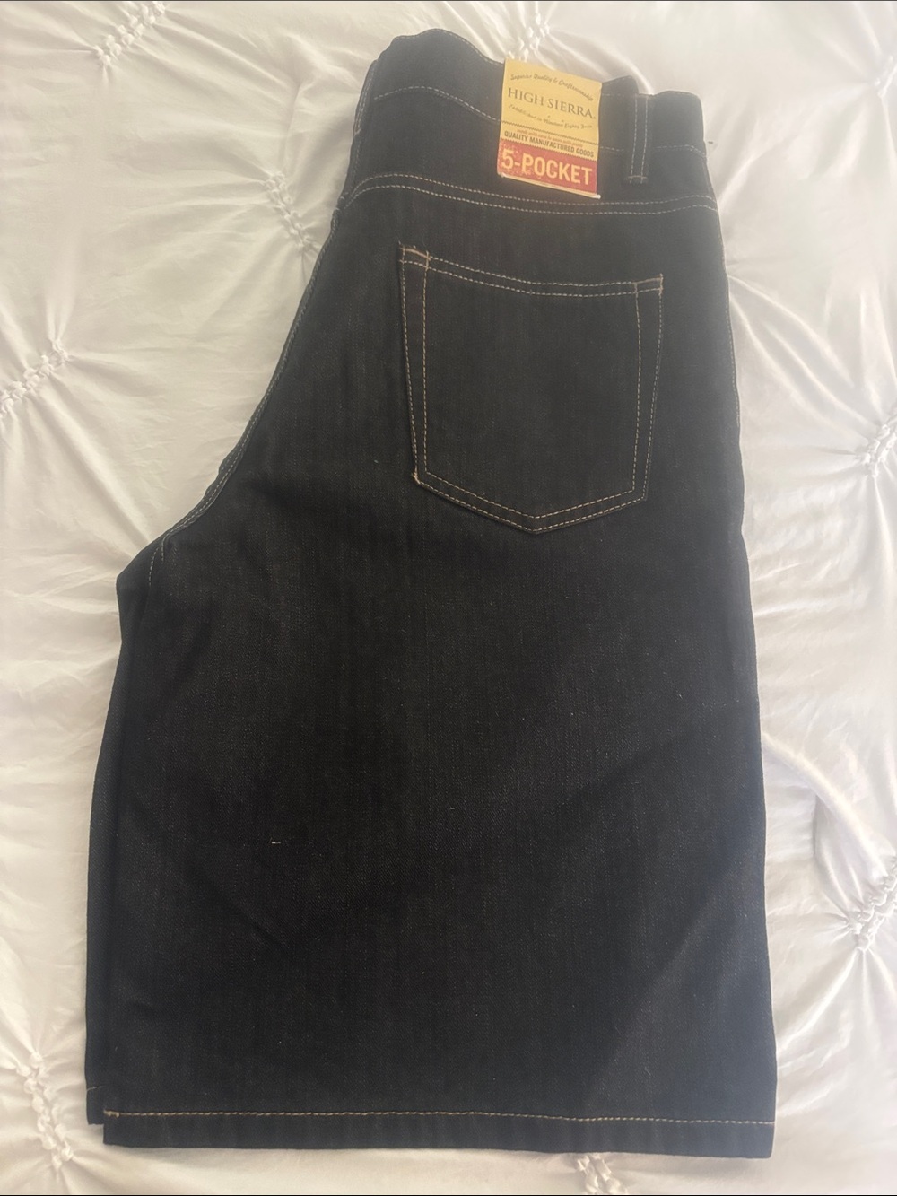 Men's Dark Blue 5-Pocket Jeans